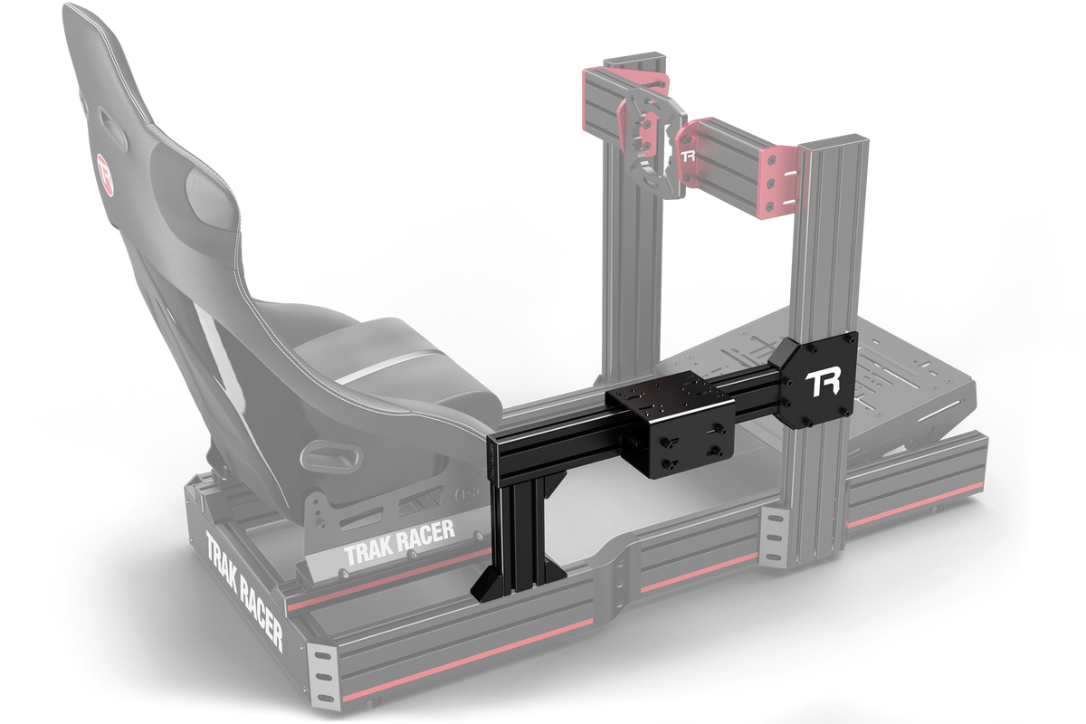 Shifter Mount with Side Chassis Support – Pre-Drilled Gen 2 Plate on 80x40 Profile, 580 mm – black anodised side chassis support with pre-drilled shifter mount – photo 2 of 2