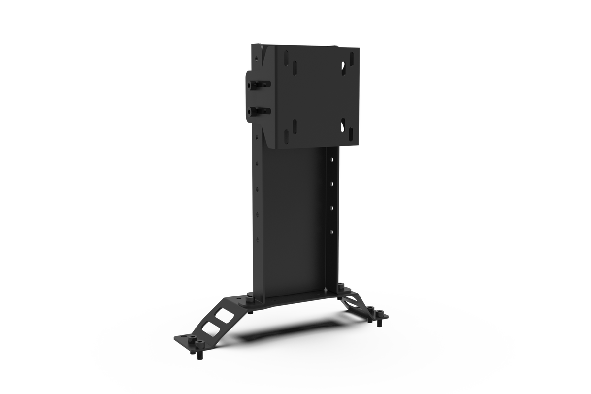 Integrated Single Monitor Stand for NexusRig Formula & F1 Replica Cockpits – Up to 50 Inch – integrated single monitor stand on a formula sim racing cockpit – photo 1 of 5