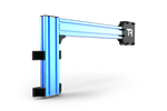 Sim Rig Side Support – 80x40 mm Aluminium Profile Kit with Brackets – anodised 80x40 aluminium side support profiles with brackets for a sim rig – photo 1 of 4