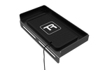 Sim Rig Wireless Charging Station – Qi Phone Charger Shelf for Racing & Flight Cockpits – Qi wireless charging phone shelf mounted on a sim rig – photo 2 of 4