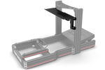 Swivel Desk & Keyboard Tray for Aluminium Profile Sim Rigs – 620 mm with Reinforced A-Frame – 620 mm swivel desk and keyboard tray on an aluminium sim rig – photo 2 of 6