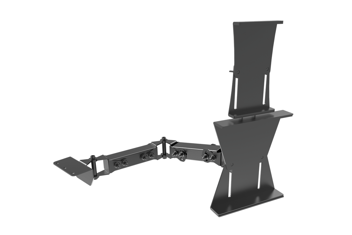 Tablet, Stream Deck & Button Box Mount Kit for NexusRig Apex, Velocity & Formula – Left or Right of the Wheel – tablet and button box mount beside the steering wheel of a tube cockpit – photo 2 of 6