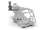 Tablet, Stream Deck & Button Box Mount Kit for NexusRig Apex, Velocity & Formula – Left or Right of the Wheel – tablet and button box mount beside the steering wheel of a tube cockpit – photo 6 of 6