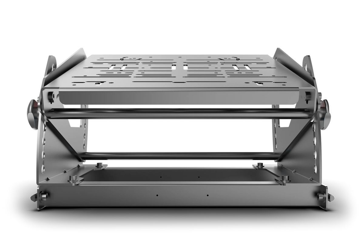 Tool-Free Formula & GT Hybrid Pedal Mount for Aluminium Profile Sim Rigs – tool-free formula and GT hybrid pedal mount on an aluminium sim rig – photo 10 of 12