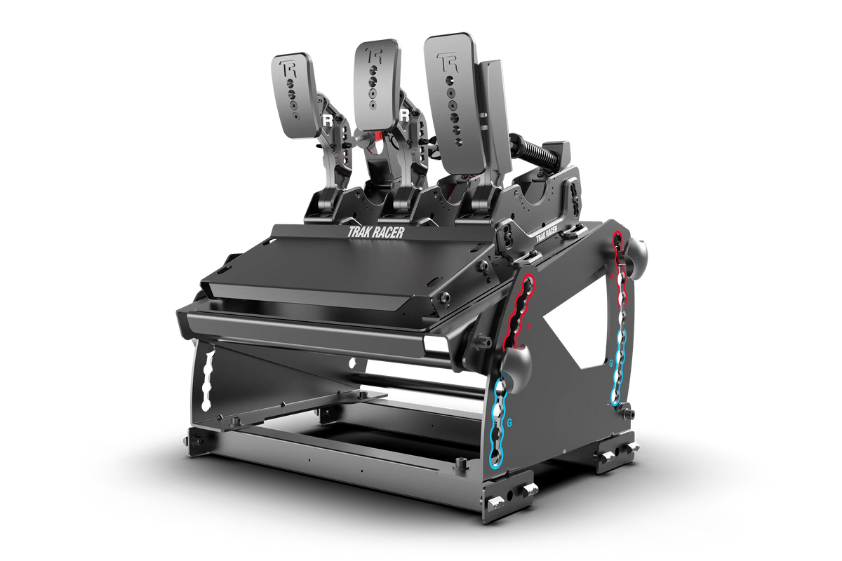 Tool-Free Formula & GT Hybrid Pedal Mount for Aluminium Profile Sim Rigs – tool-free formula and GT hybrid pedal mount on an aluminium sim rig – photo 12 of 12