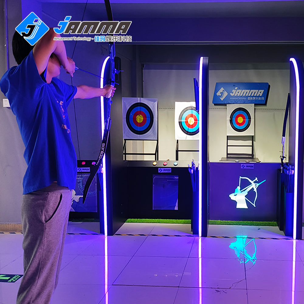 MetaNexusXR's advanced archery training simulator device, ready for immersive XR shooting practice. | MetaNexusXR