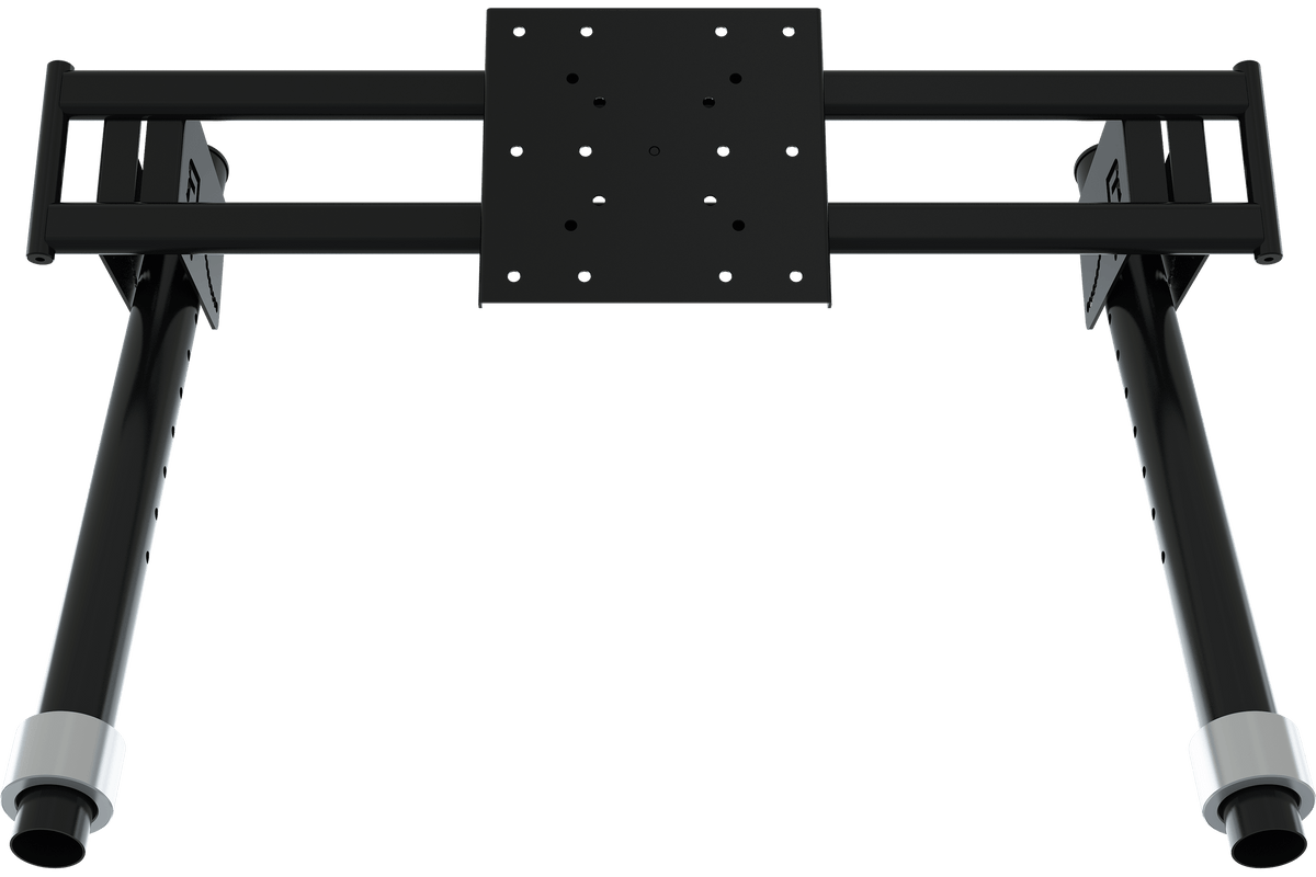 Top Monitor Holder for NexusView Steel Tube Triple Stands – 4th or 2nd Screen up to 50 Inch – top monitor holder adding a fourth screen above a triple monitor stand – photo 4 of 5