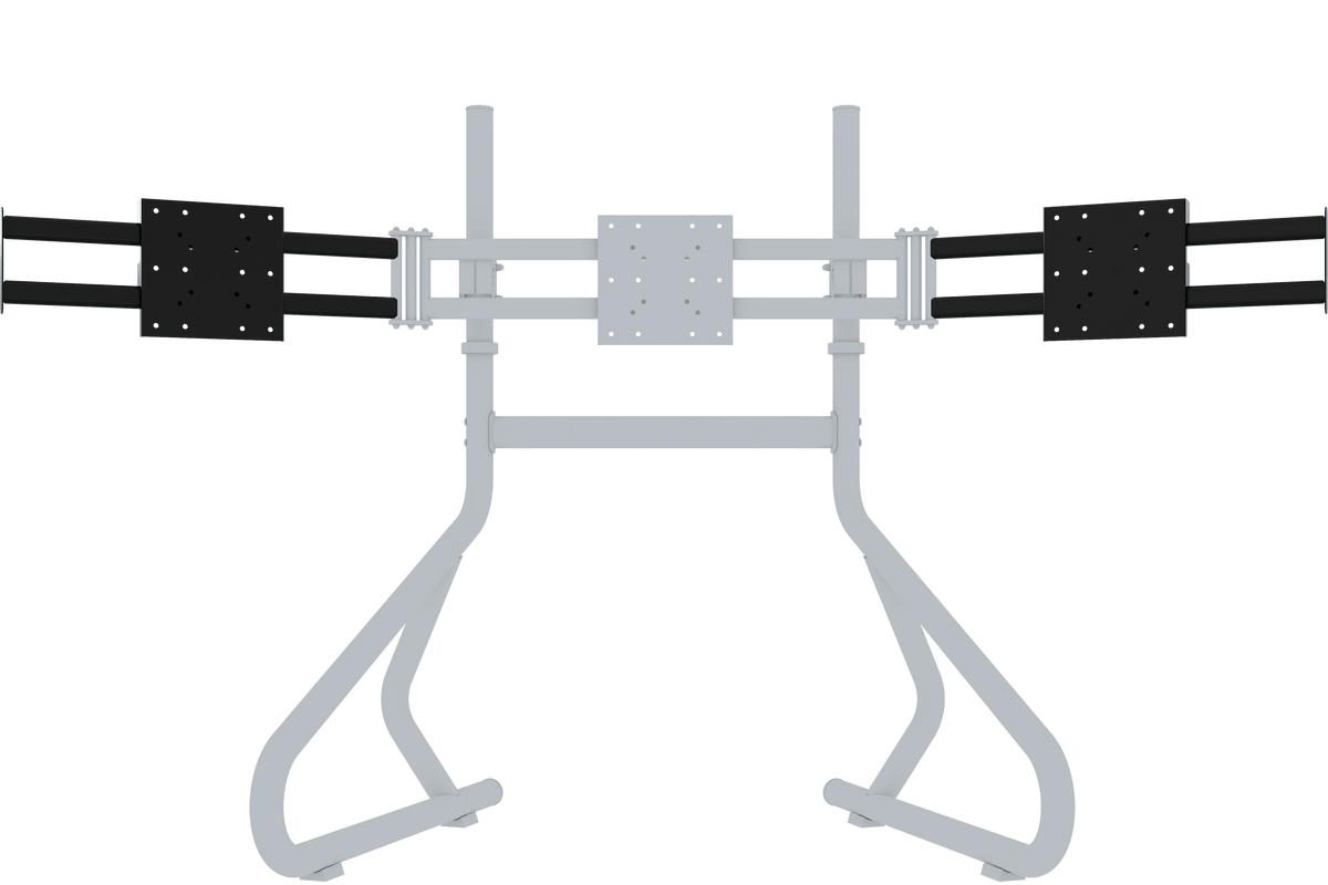 NexusView Triple Monitor Side Arms for Steel Tube Stand – 730 mm, 2 x 30 to 45 Inch Screens – steel triple monitor side arms for 30 to 45 inch screens – photo 3 of 4