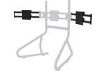 Triple Monitor Stand Side Arms – Steel Add-On for 22–32 Inch Screens – black steel triple monitor add-on side arms with VESA plates – photo 4 of 4