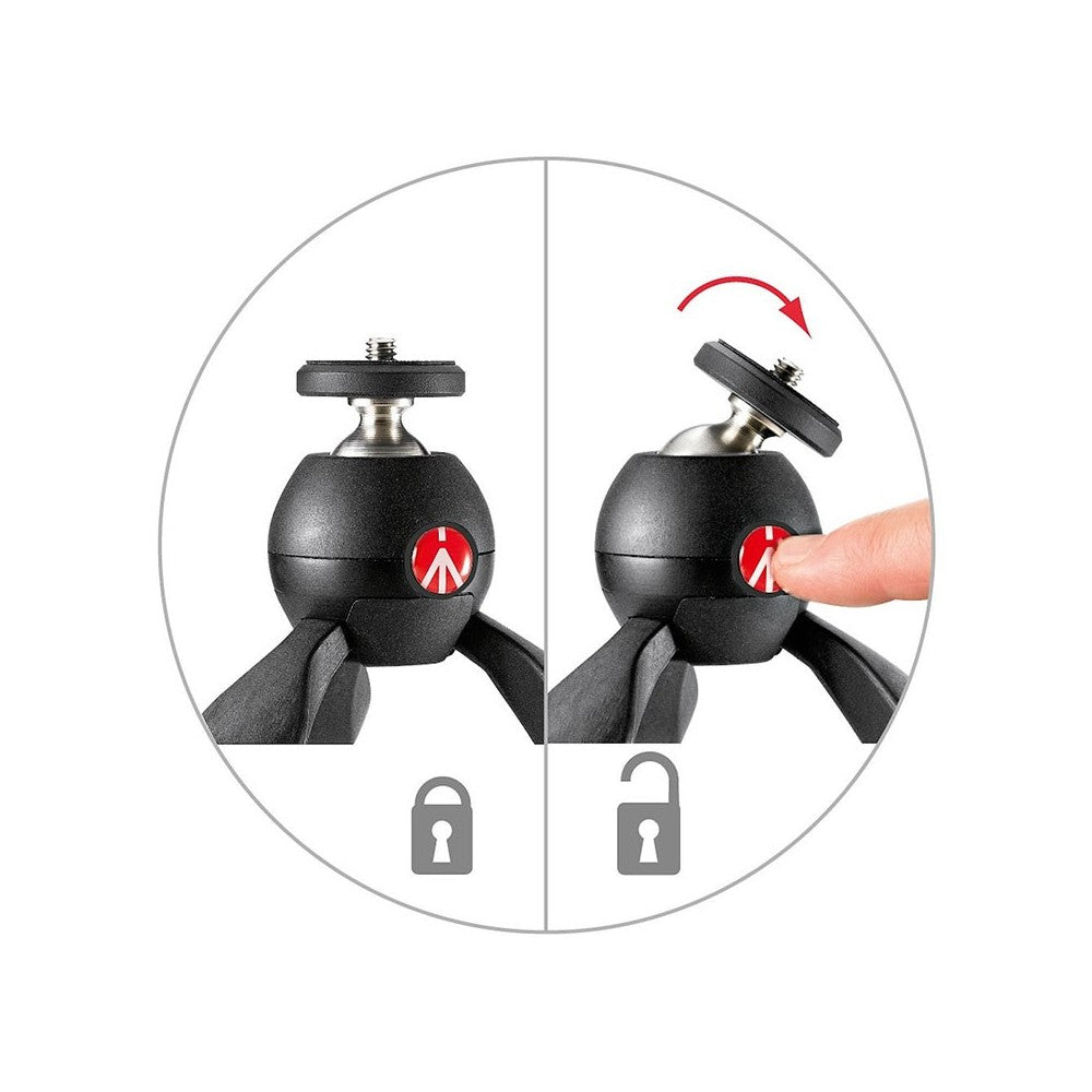 Tabletop Tripod – Push-Button Ball Head for Compact Cameras and Base Stations – tabletop tripod – photo 2 of 5