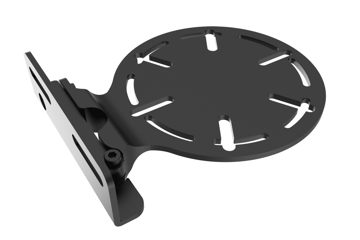 Universal Bass Shaker & Tactile Transducer Mount for Sim Rigs – Fits ButtKicker, Dayton & More – universal bass shaker mount on a sim racing rig – photo 2 of 6