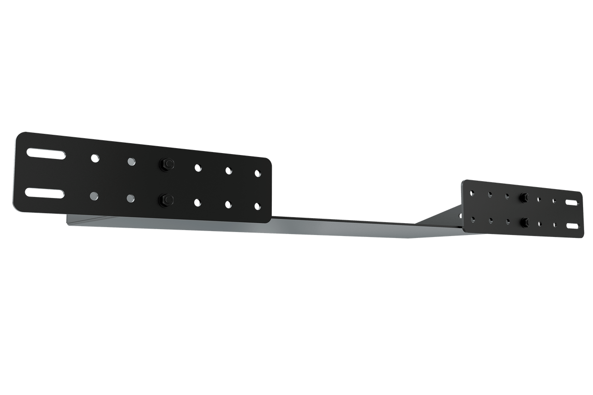 Universal PC Shelf for Aluminium Sim Rigs & Monitor Stands – Oversized V2, Folded Steel – oversized universal PC shelf on an aluminium profile sim rig – photo 3 of 8