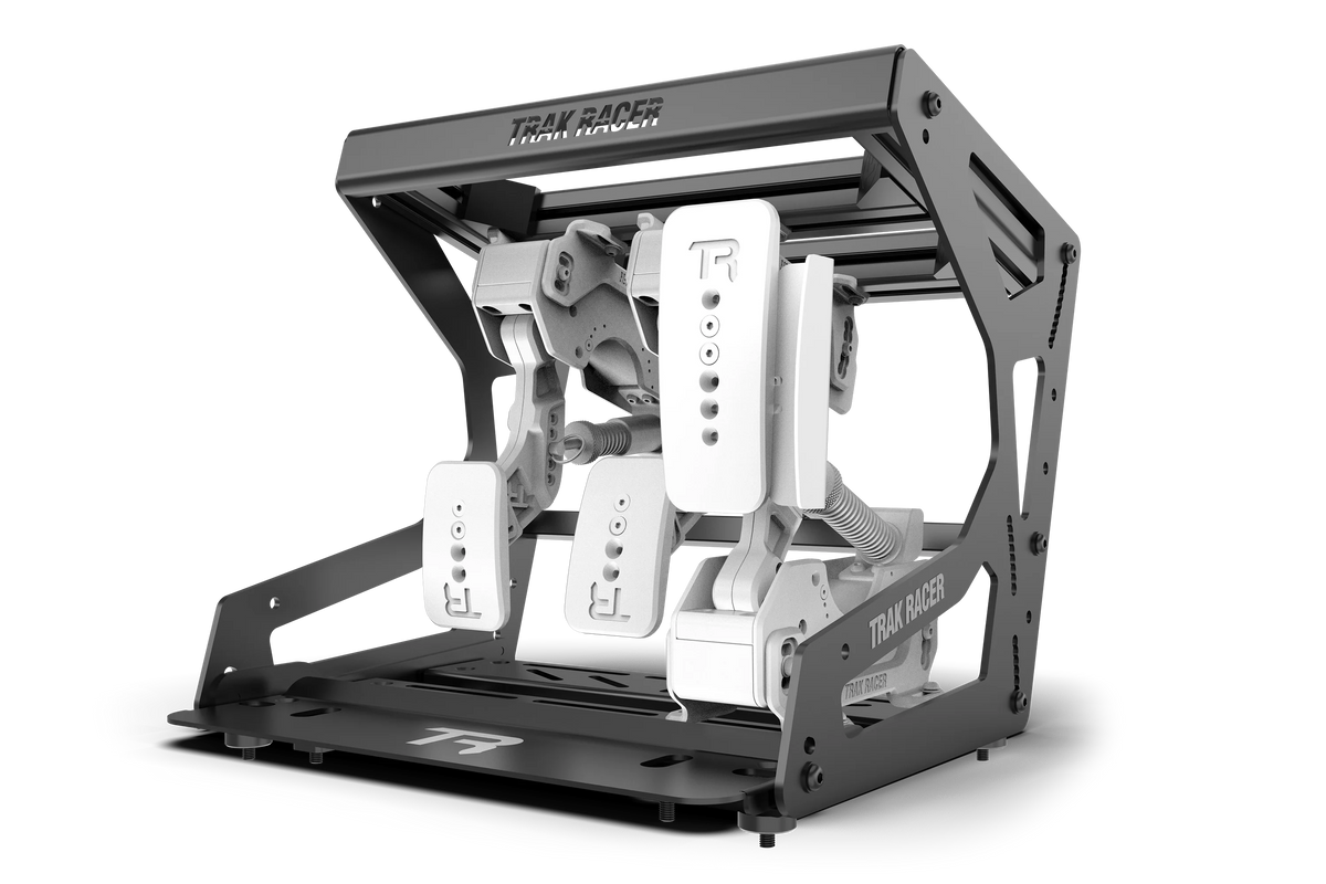 Universal Pro Inverted Pedal Mount – Hanging Pedal System for Load Cell & Hydraulic Pedals – universal inverted hanging pedal mount system on a sim rig – photo 1 of 13