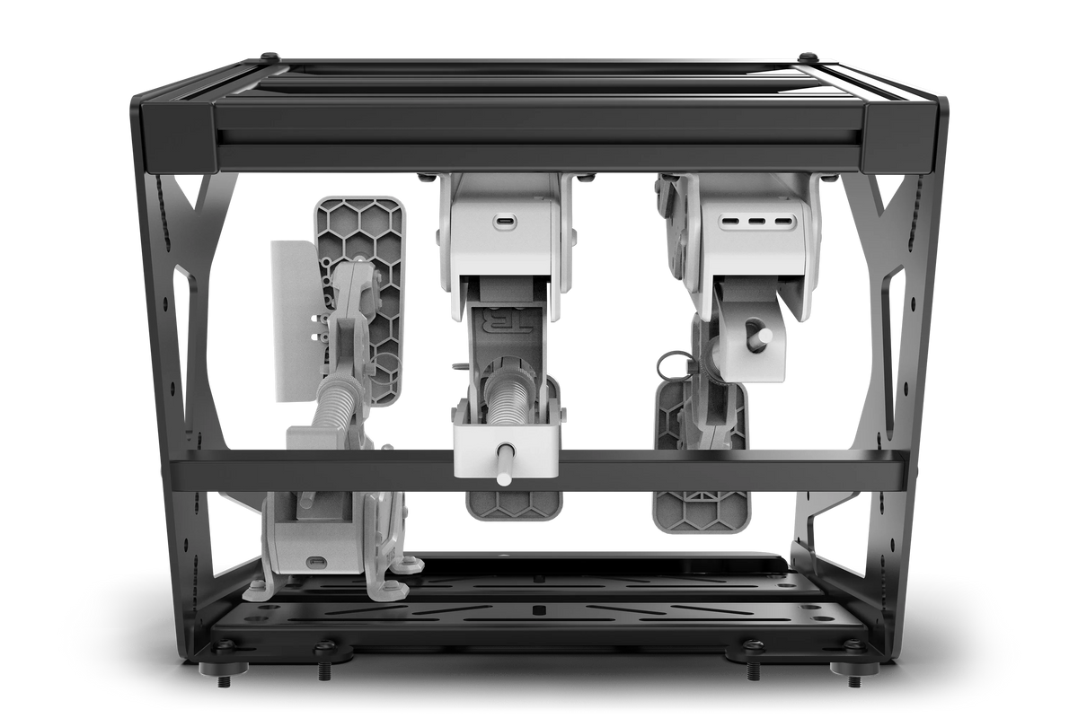 Universal Pro Inverted Pedal Mount – Hanging Pedal System for Load Cell & Hydraulic Pedals – universal inverted hanging pedal mount system on a sim rig – photo 11 of 13