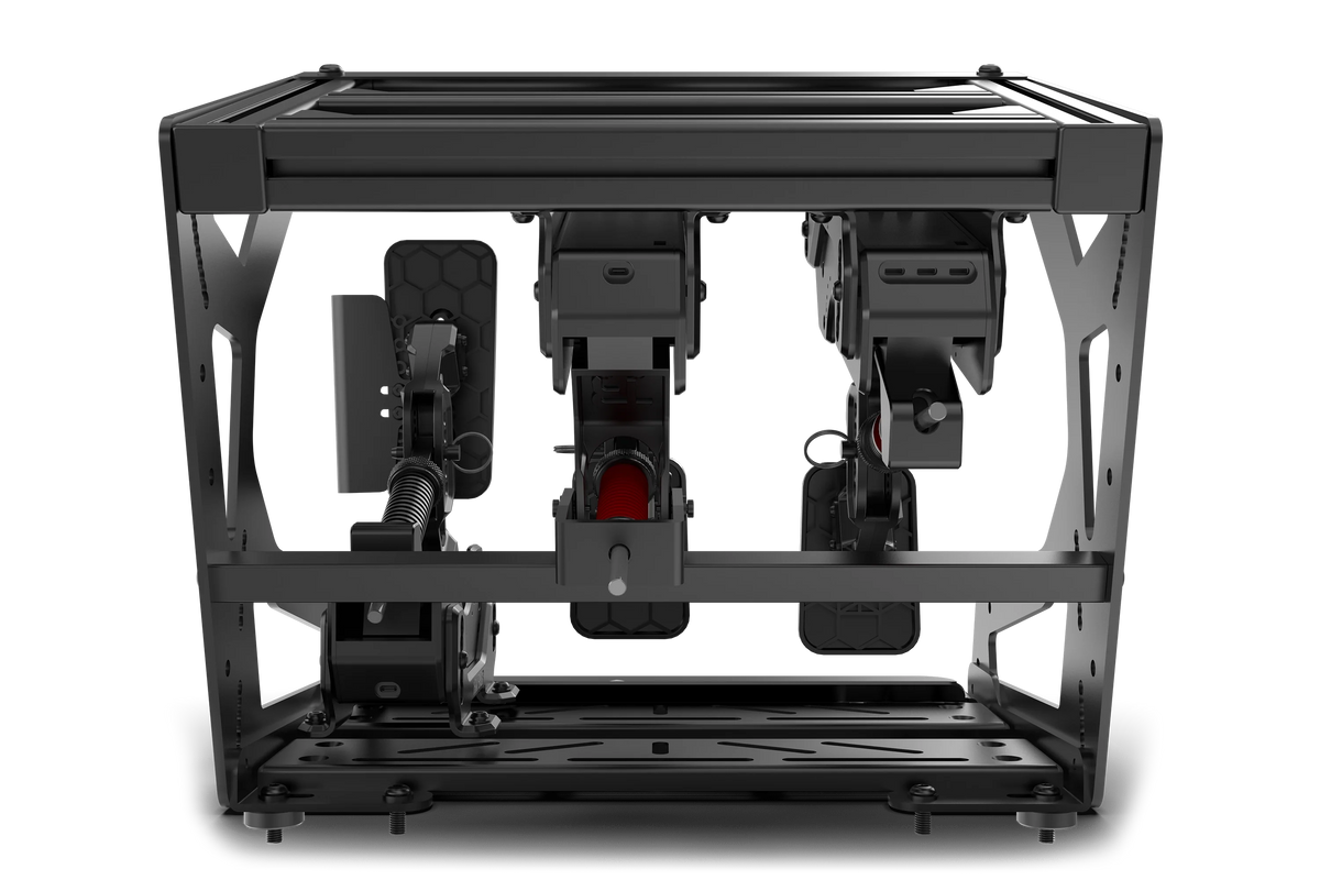 Universal Pro Inverted Pedal Mount – Hanging Pedal System for Load Cell & Hydraulic Pedals – universal inverted hanging pedal mount system on a sim rig – photo 7 of 13