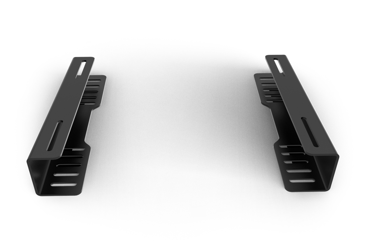 Universal Seat Bracket Set for Reclining Seats & Office Chairs – Carbon Steel, Fixed Angle – black carbon steel seat brackets for reclining seats – photo 2 of 8
