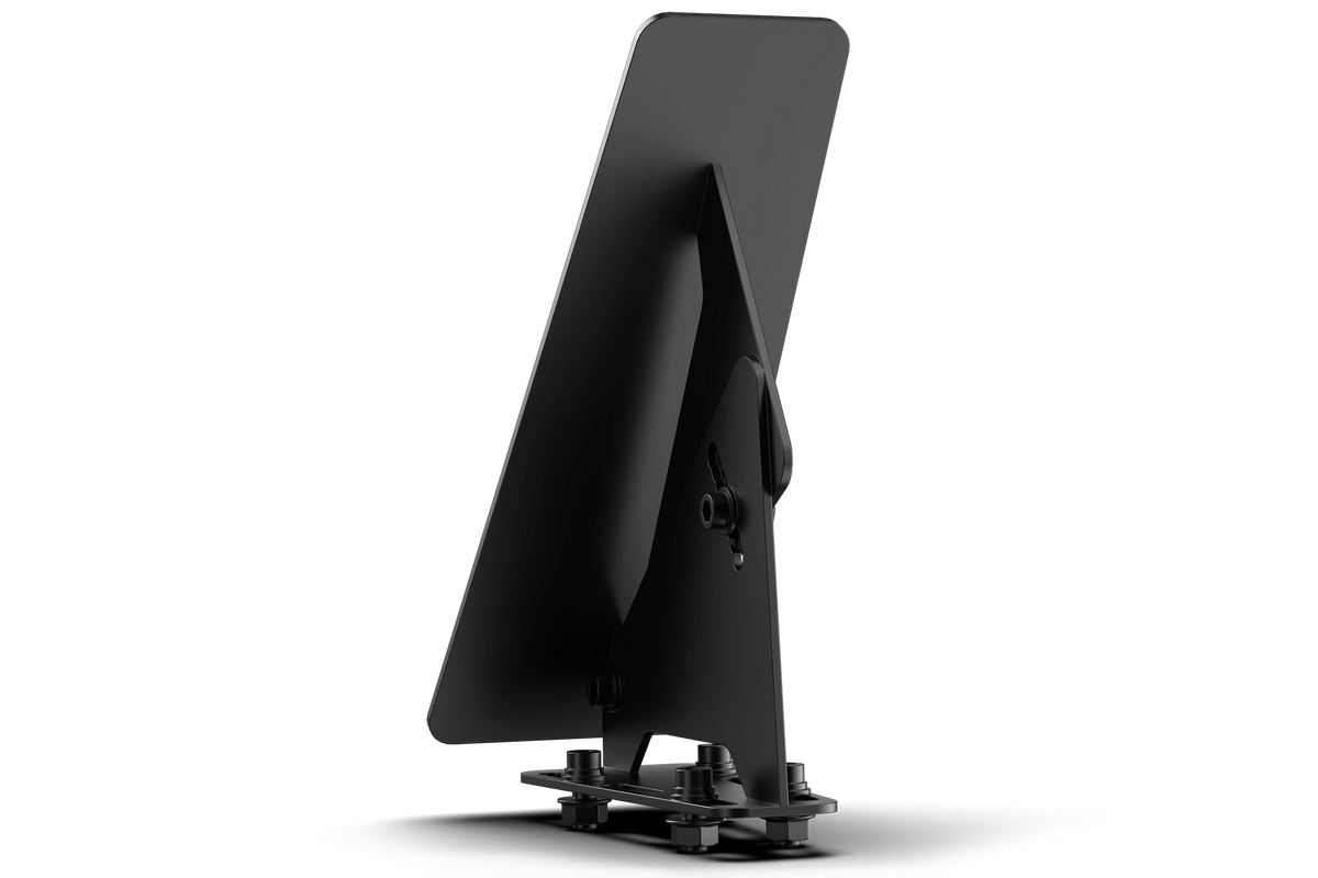 Universal Sim Racing Footrest – Adjustable Left Foot Rest for Pedal Plates & Aluminium Profile – adjustable left foot rest on a sim racing pedal plate – photo 2 of 5