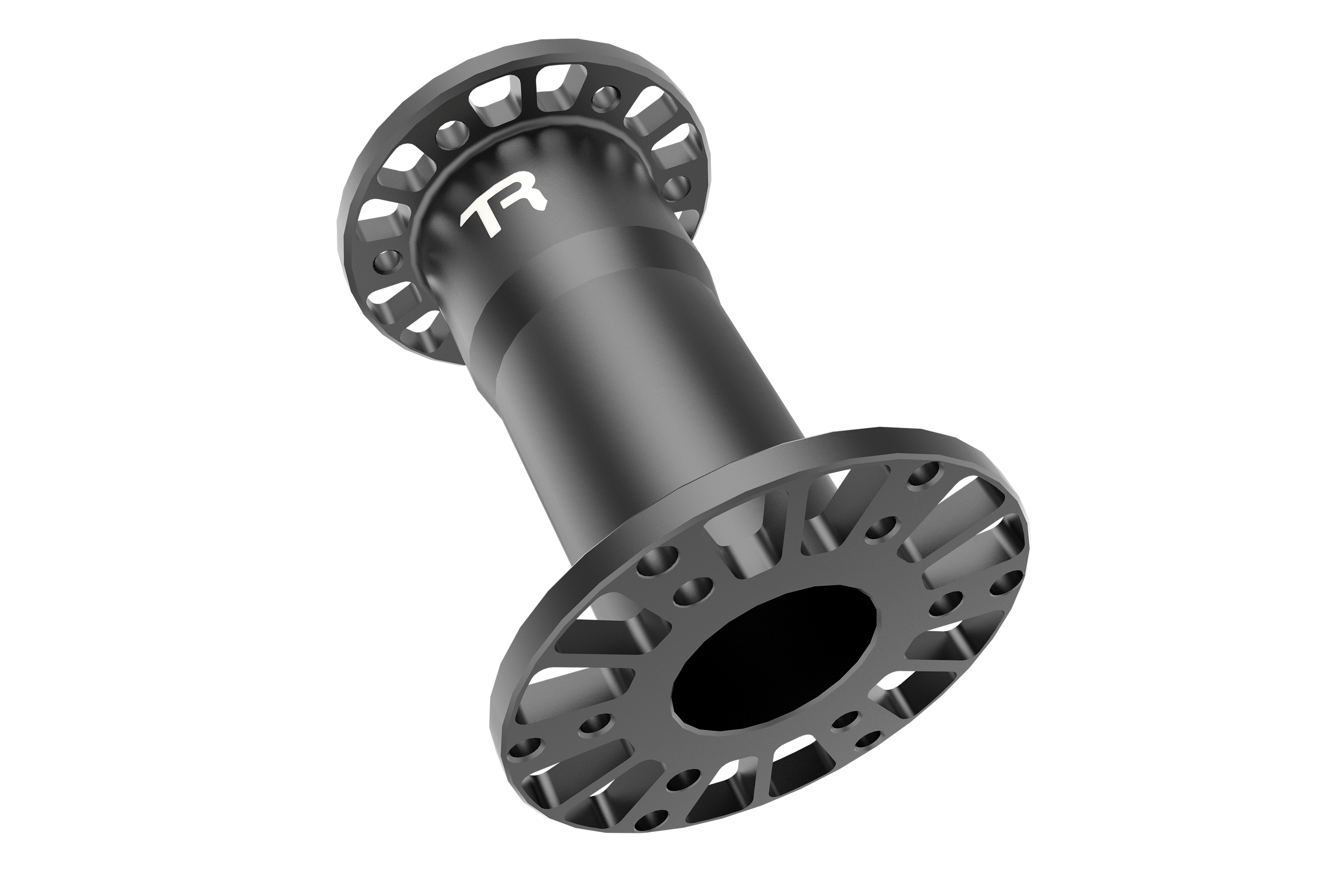Universal Steering Wheel Hub Spacer 50, 100 or 150 mm – 70 mm & 50.8 mm PCD, CNC Aluminium – black anodised CNC aluminium steering wheel hub spacer – photo 1 of 8