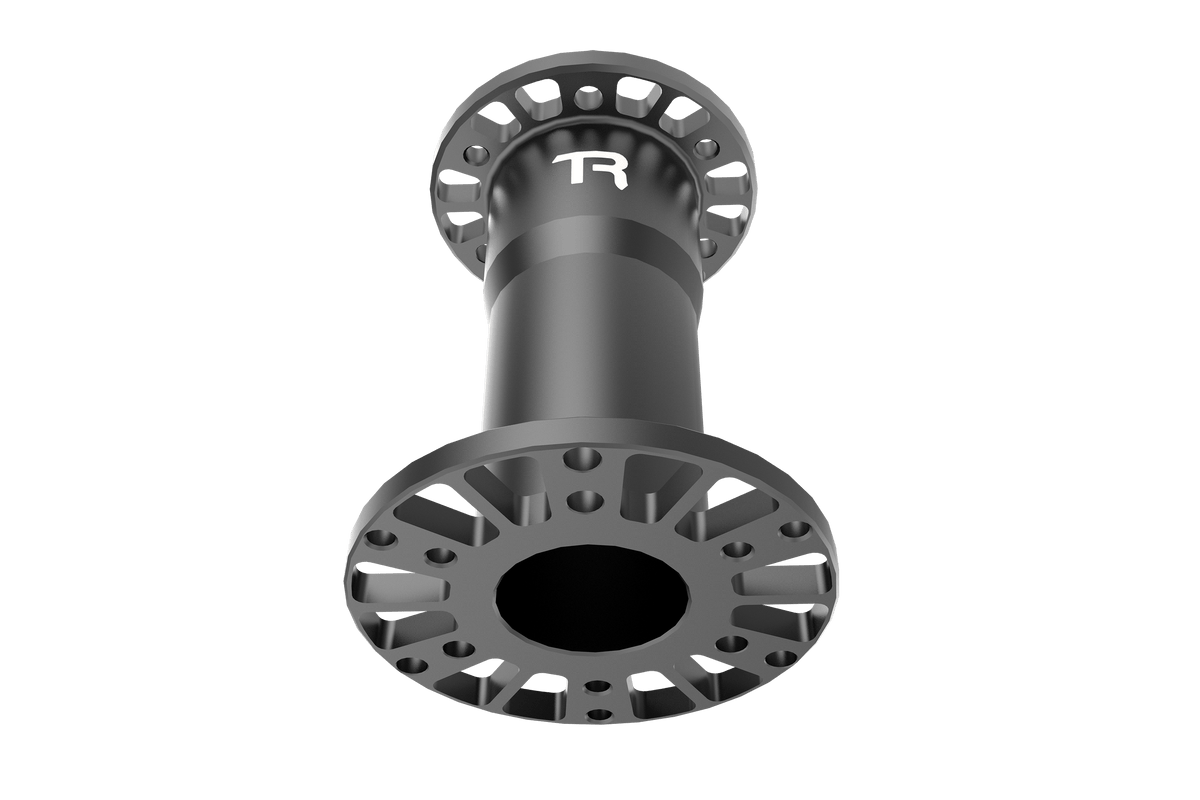 Universal Steering Wheel Hub Spacer 50, 100 or 150 mm – 70 mm & 50.8 mm PCD, CNC Aluminium – black anodised CNC aluminium steering wheel hub spacer – photo 3 of 8