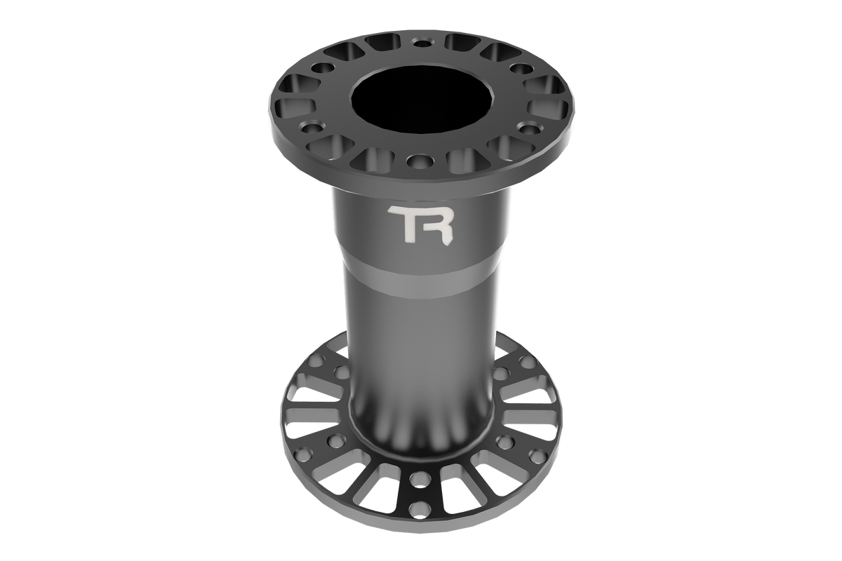 Universal Steering Wheel Hub Spacer 50, 100 or 150 mm – 70 mm & 50.8 mm PCD, CNC Aluminium – black anodised CNC aluminium steering wheel hub spacer – photo 4 of 8