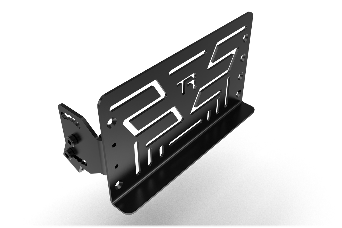 Universal Swivel Mount for Stream Deck, Tablet, LCD Display & Button Box – Tube & Profile Rigs – swivel mount holding a Stream Deck on a sim rig – photo 4 of 11