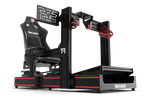 Universal Swivel Mount for Stream Deck, Tablet, LCD Display & Button Box – Tube & Profile Rigs – swivel mount holding a Stream Deck on a sim rig – photo 8 of 11