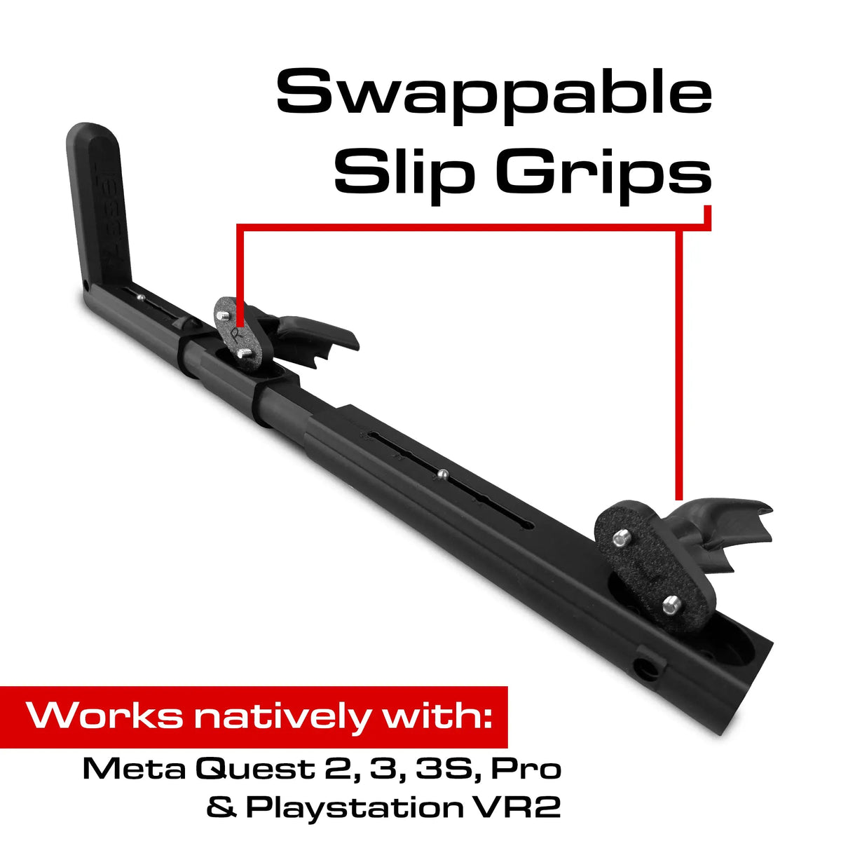 VR gun stock for PS VR2 - Vanguard with Sense controllers in the swappable cups - MetanexusXR