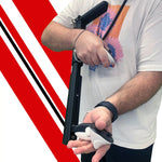 Vanguard VR gun stock quick-adjust catch worked by hand, no tools - MetanexusXR