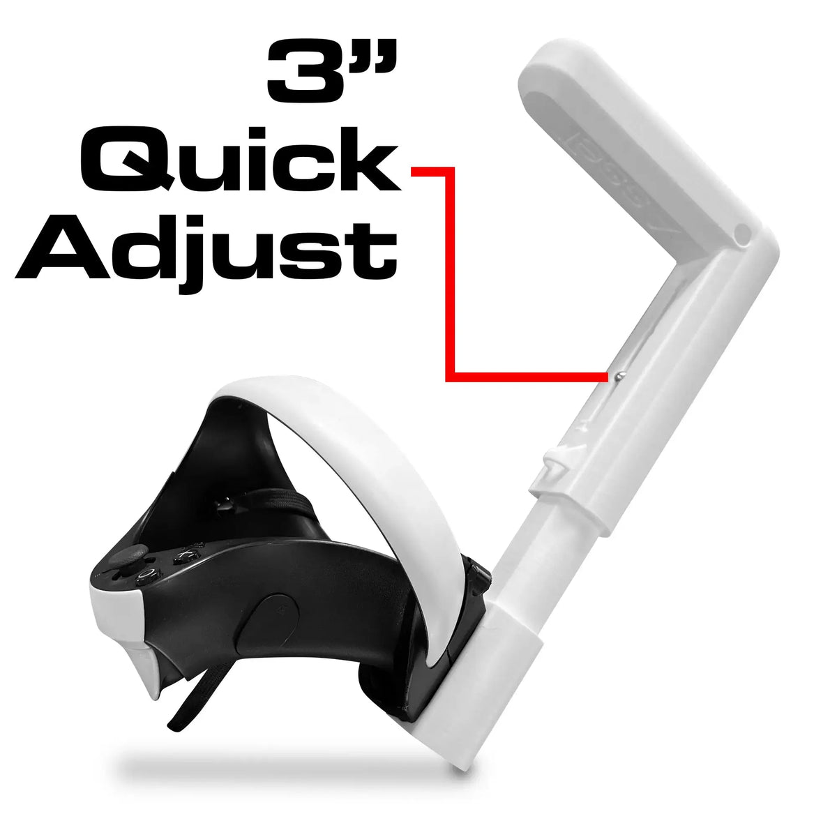 VR gun stock for Quest 2 - modular frame with Touch controllers - MetanexusXR