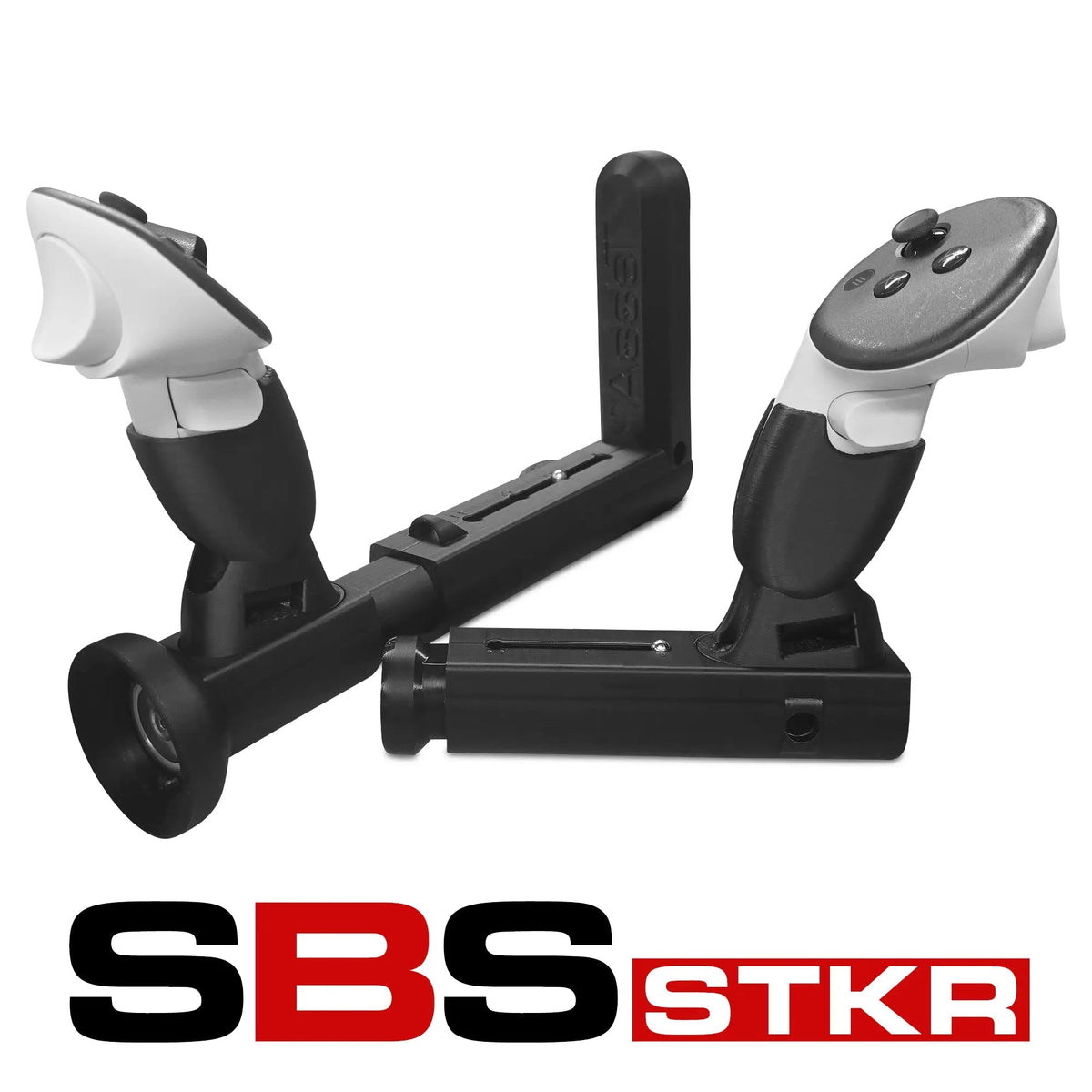 Magnetic connect mount detail - controllers snap on and off the VR gun stock - MetanexusXR