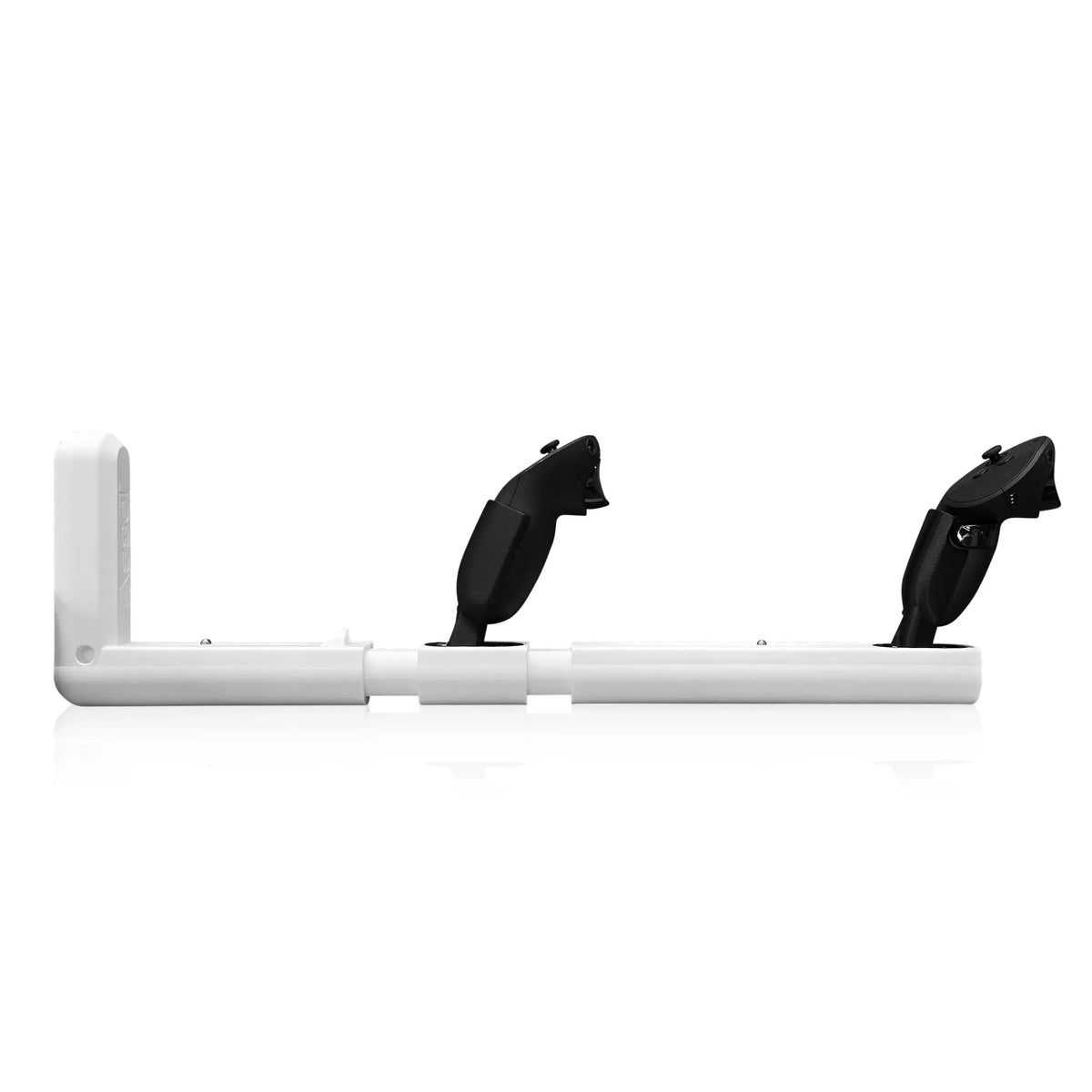 Grey quick-adjust VR gun stock gunmetal finish close-up - MetanexusXR MNX-GST-VNGRD-WRT