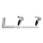 Grey VR gun stock box contents: frame, swappable cups and quick-adjust hardware - MetanexusXR