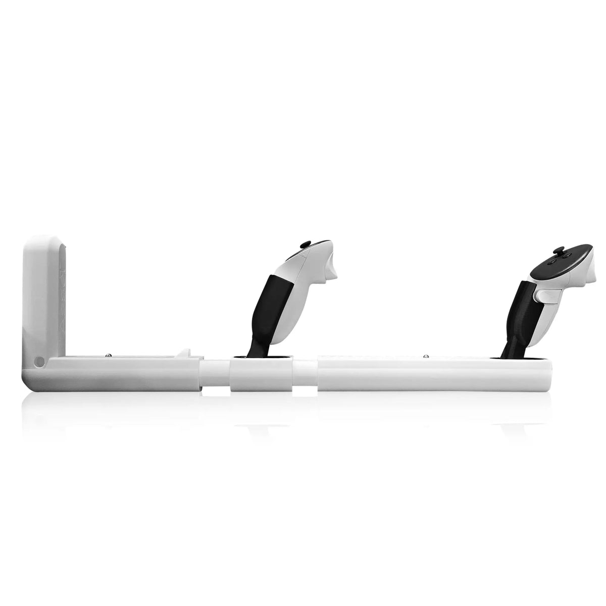 Grey quick-adjust VR gun stock for Quest 3S and Quest Pro - MetanexusXR