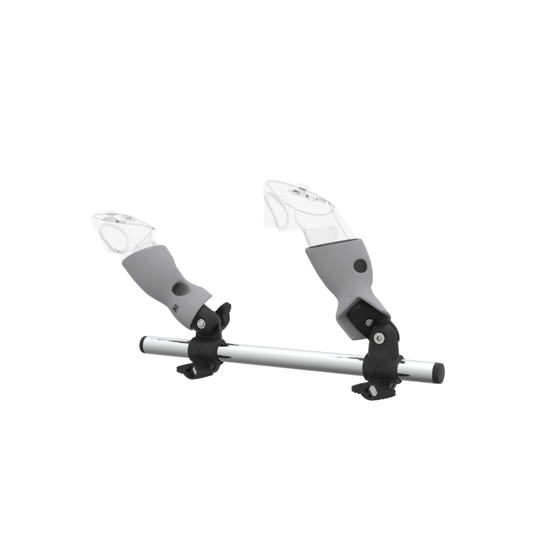 Budget VR gun stock for PS VR2 held in a rifle pose - MetanexusXR Recruit series