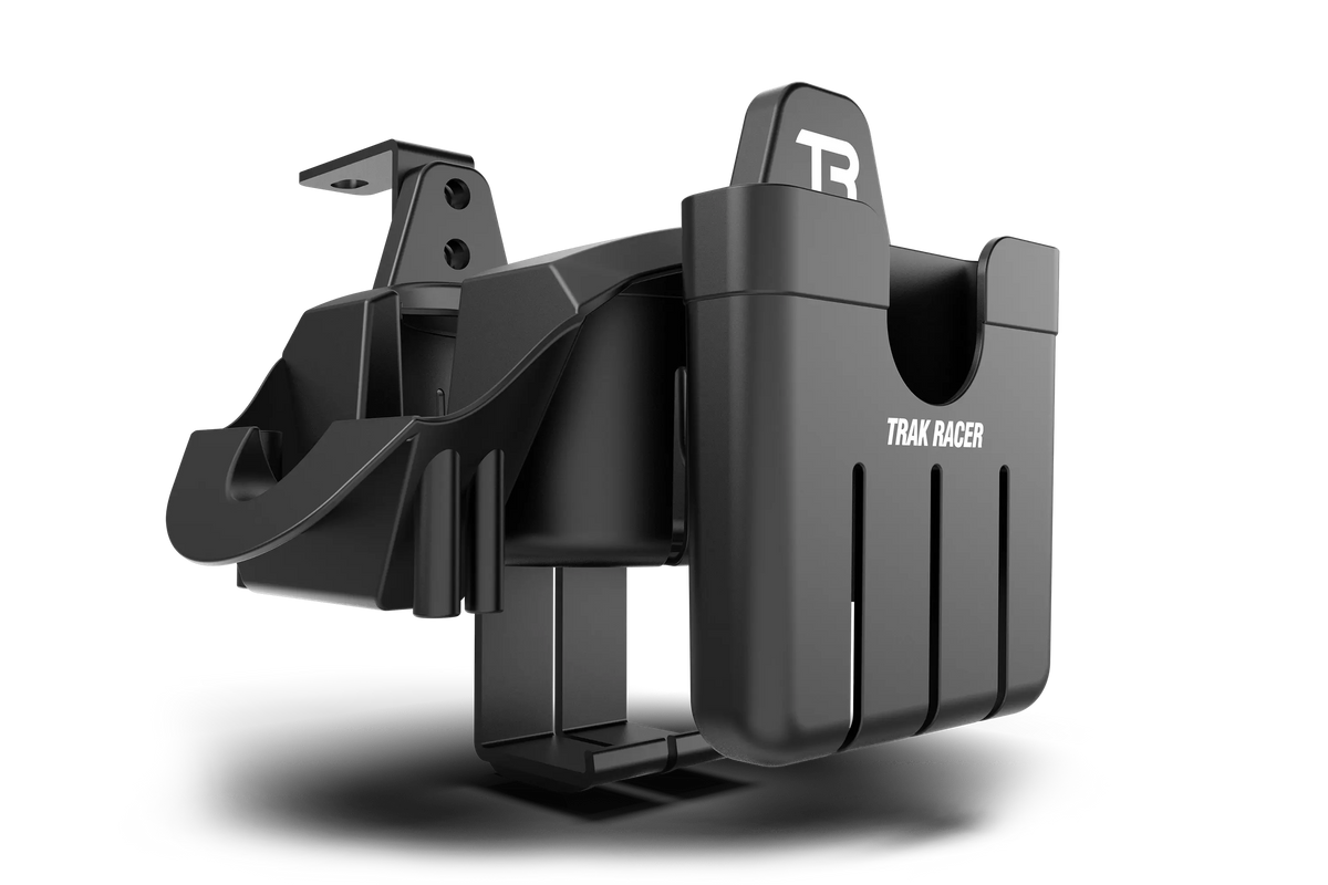 VR Headset Holder for Sim Rigs – Headphone, Drink, Phone & Tool Holder Cockpit Mount – VR headset, drink, phone and tool holder mounted on a sim rig – photo 1 of 5